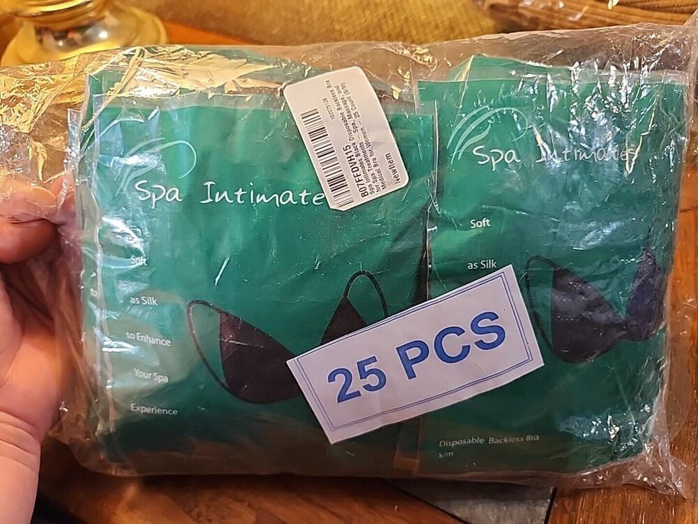 Spa Intimate's Lot of 25 Disposable Backless Bra S/M Tanning Sunning
